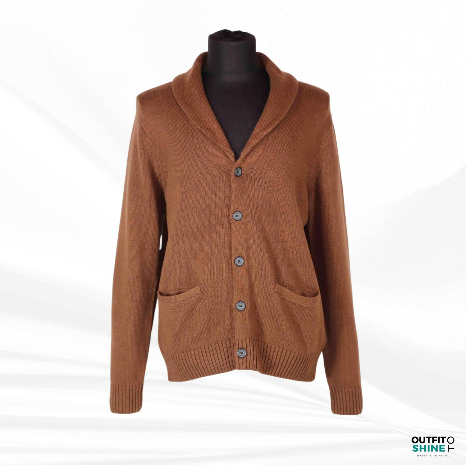 Cardigan barbati maro Amazon