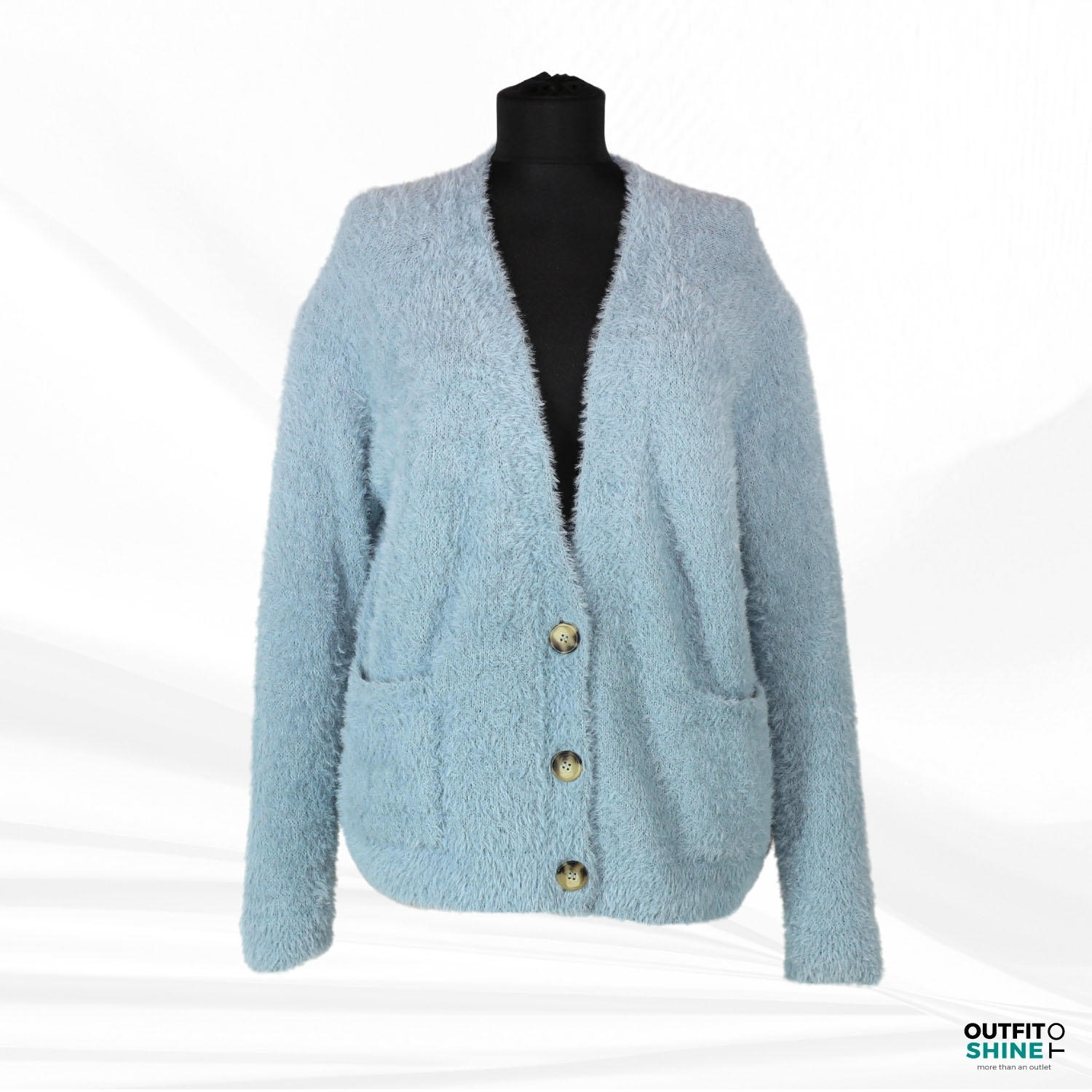 Cardigan dama albastru DeFacto