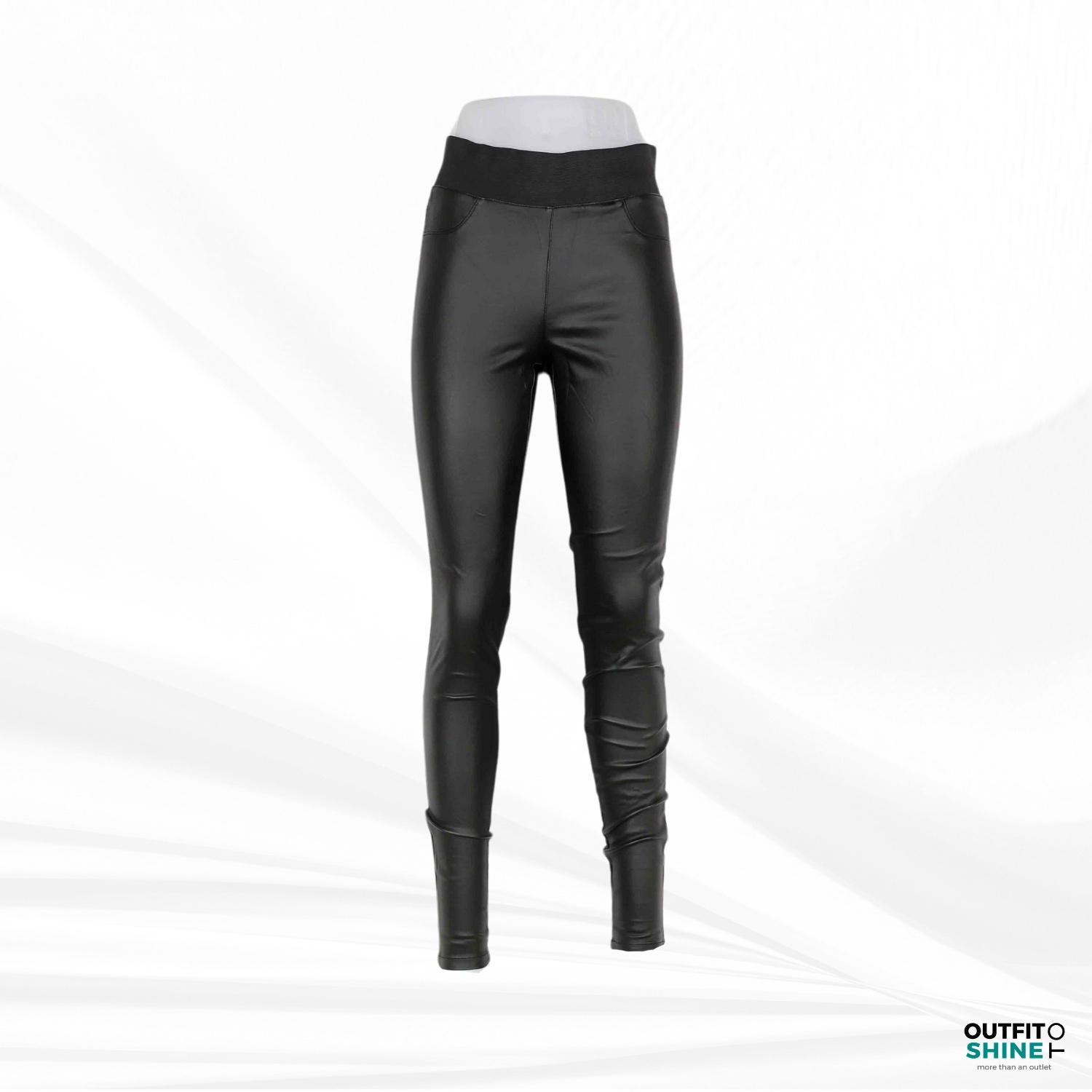 Colanti de piele dama negru Soya XS