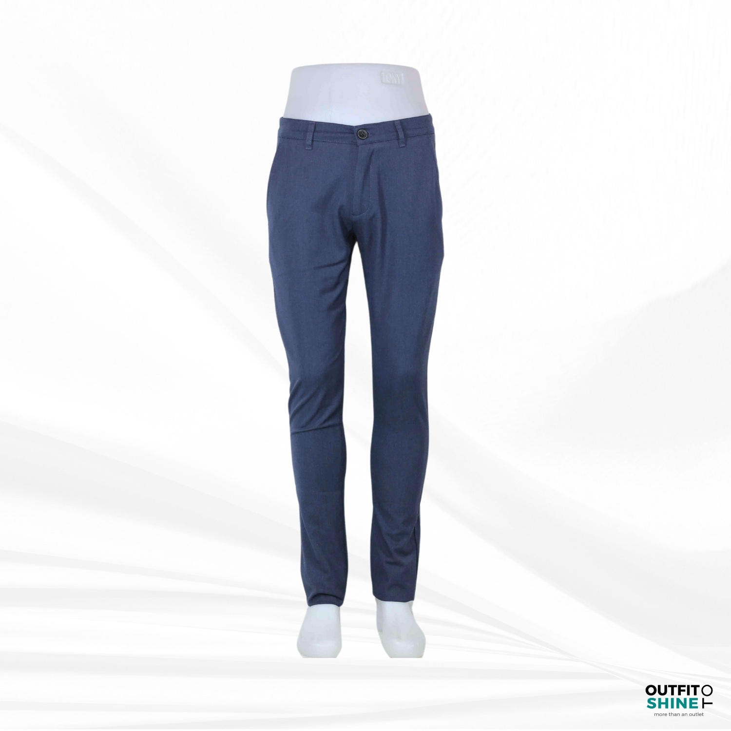 Pantaloni barbati bleumarin Solid