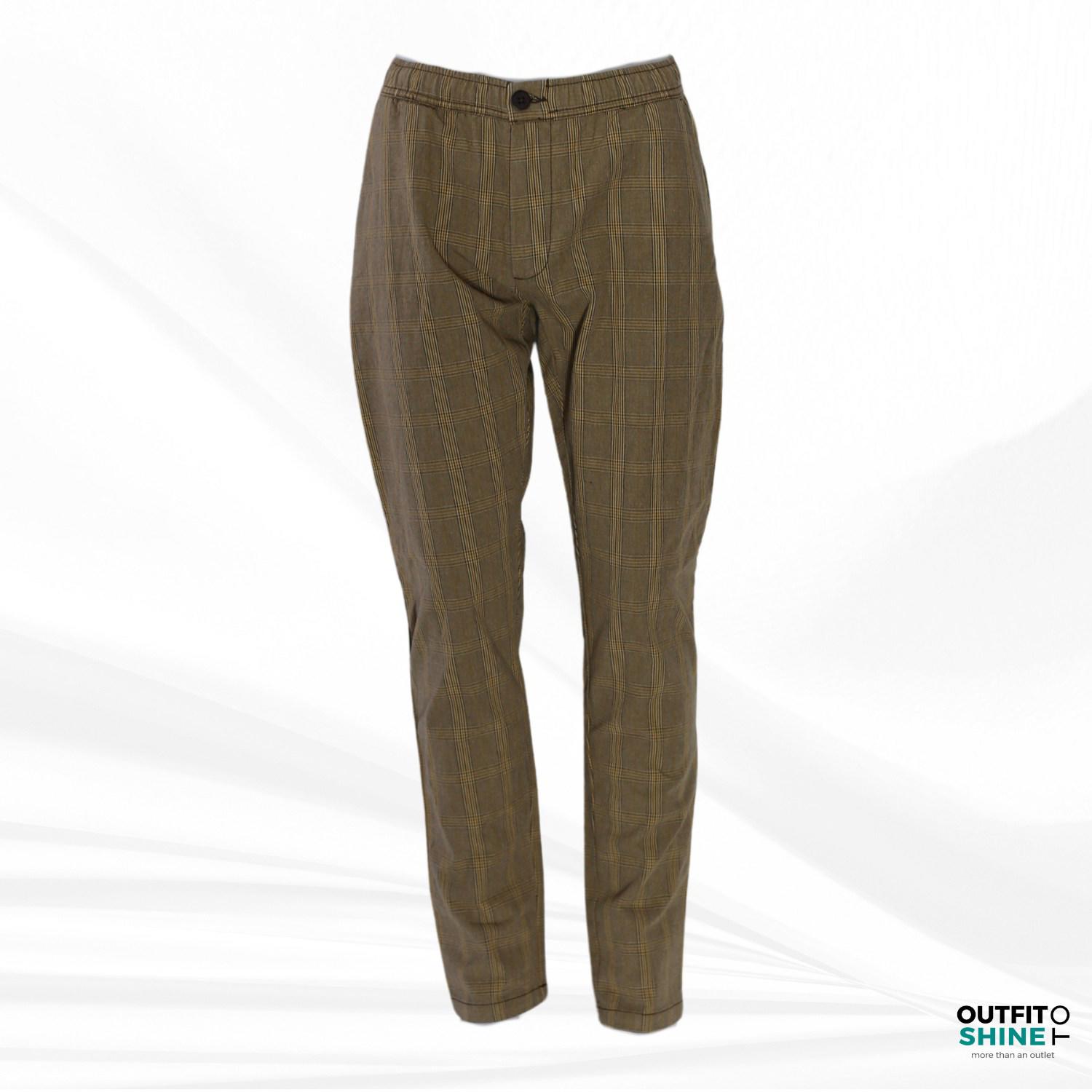 Pantaloni barbati carouri maro Indicode 