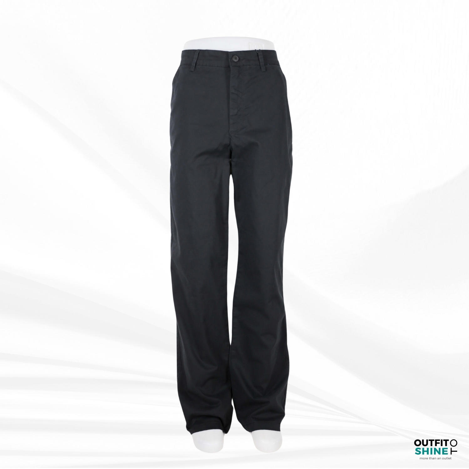 Pantaloni barbati negri Solid