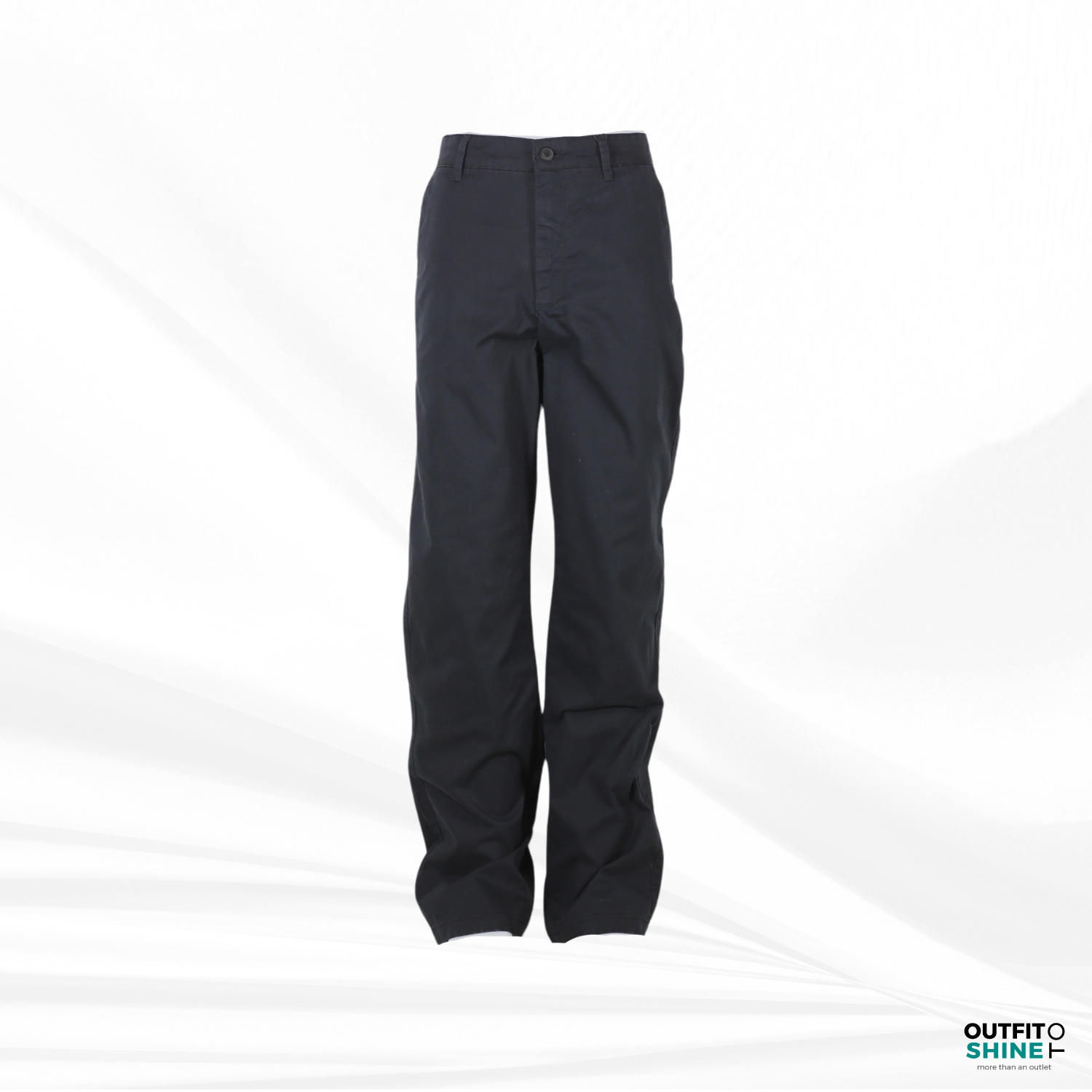 Pantaloni barbati negri Solid