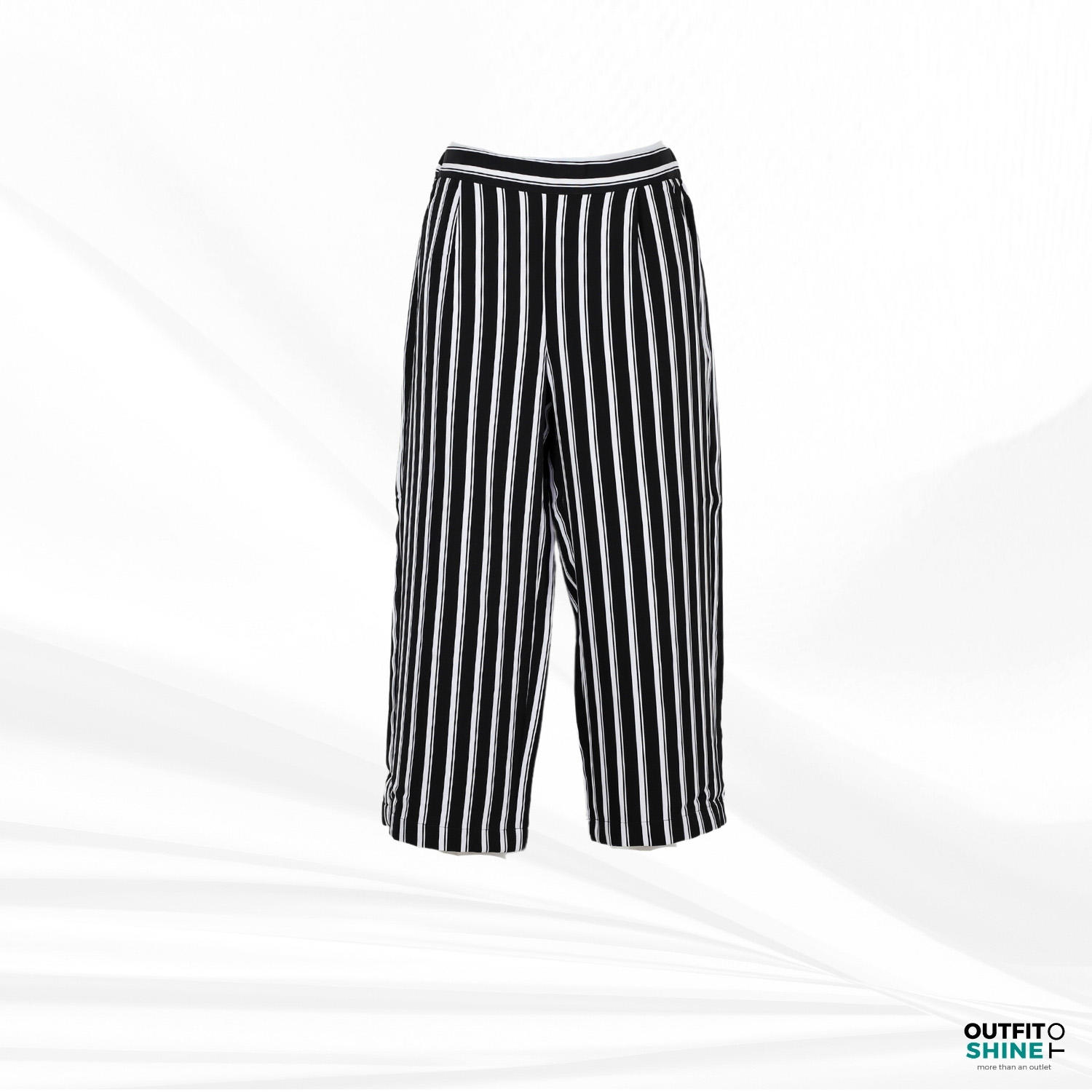 Pantaloni dama albi/negri Vero Moda