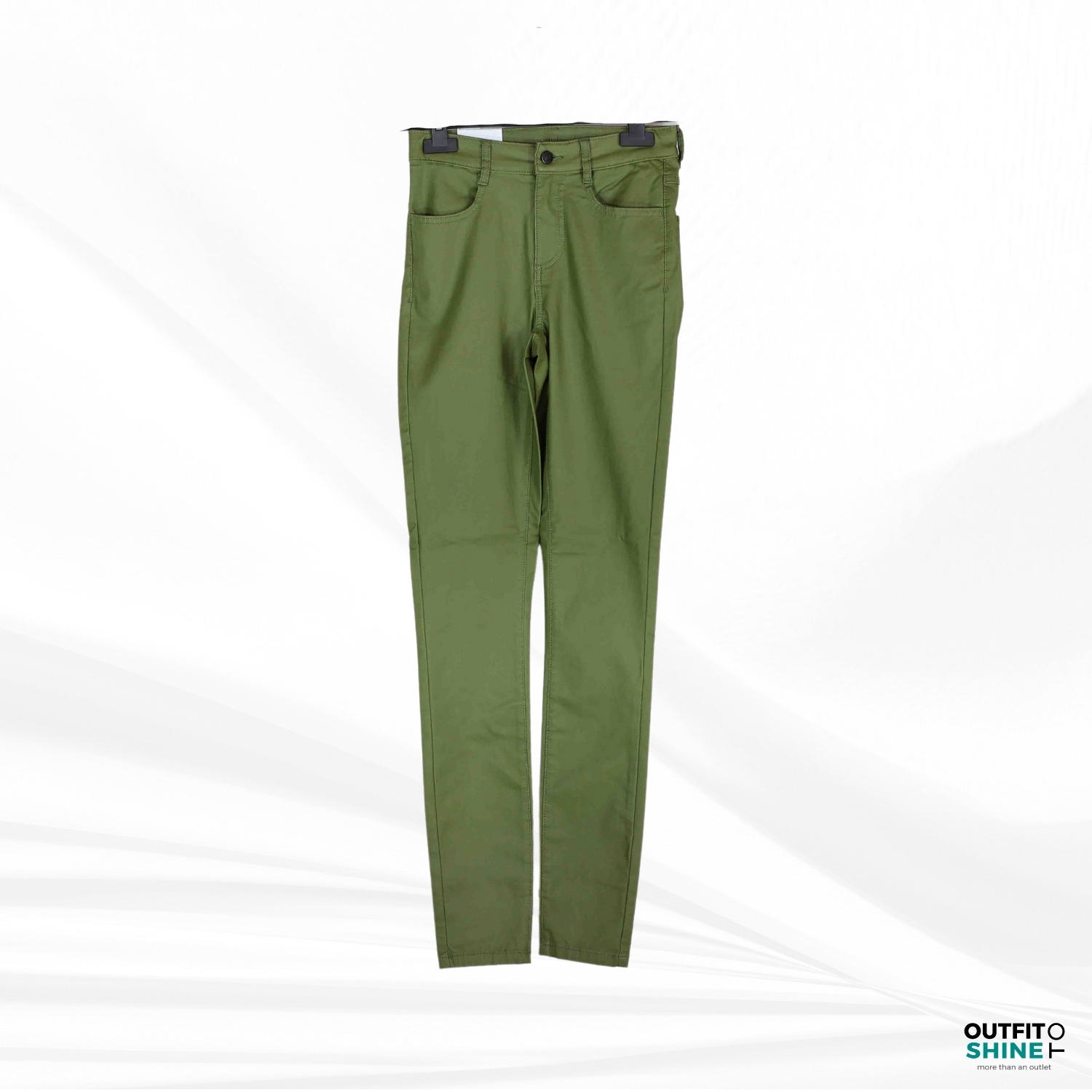 Pantaloni piele dama kaki Vila