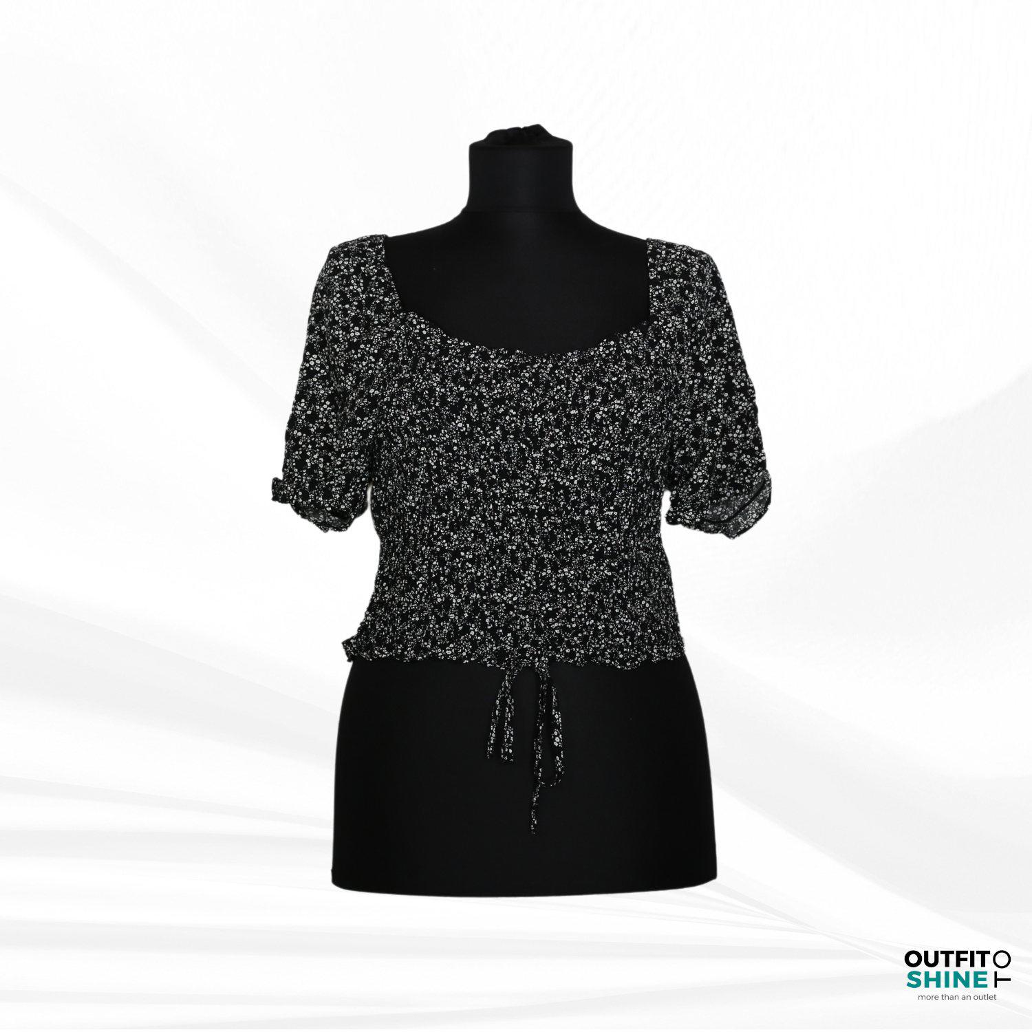 Top dama negru/alb Zuiki