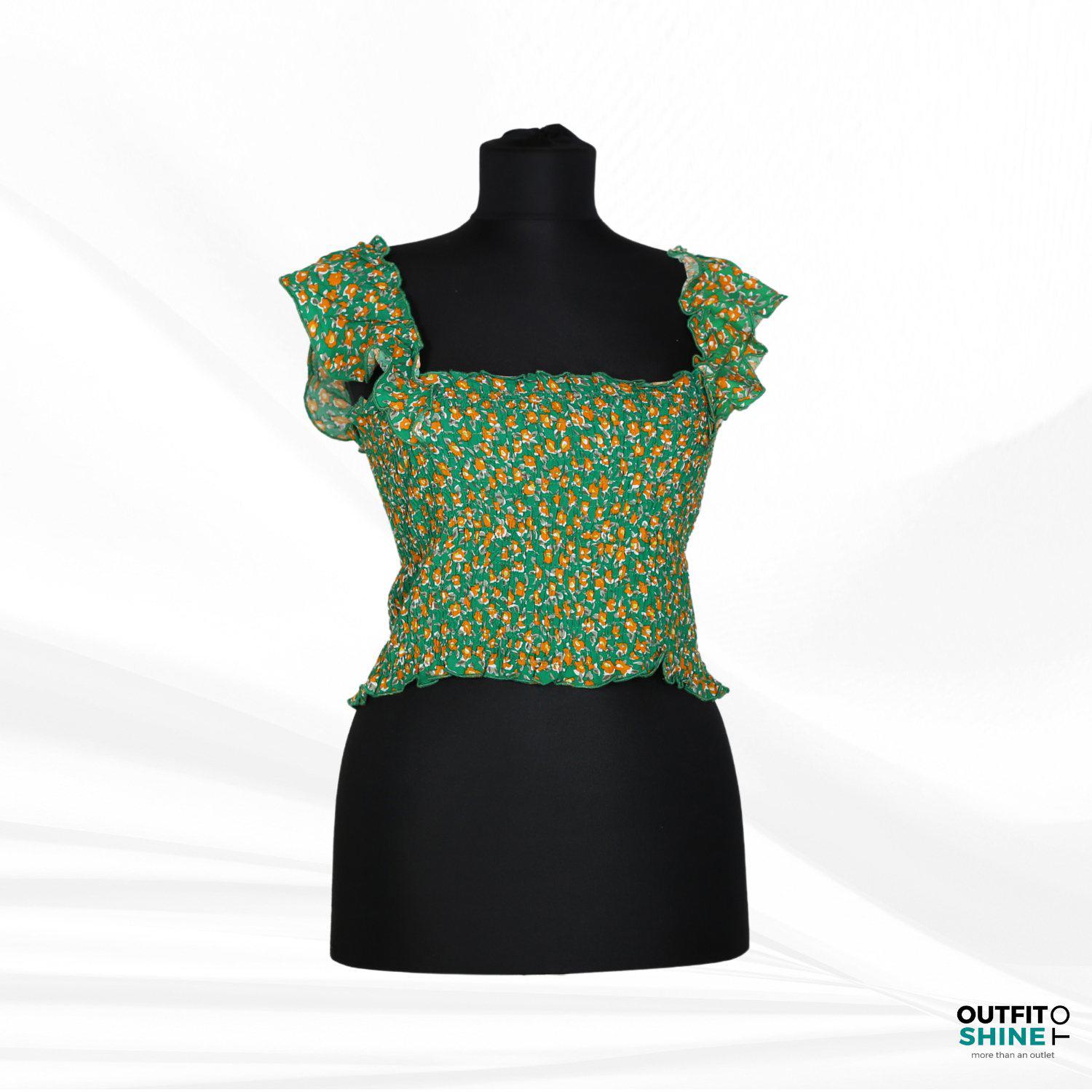 Top dama verde imprimeu Zuiki M/L