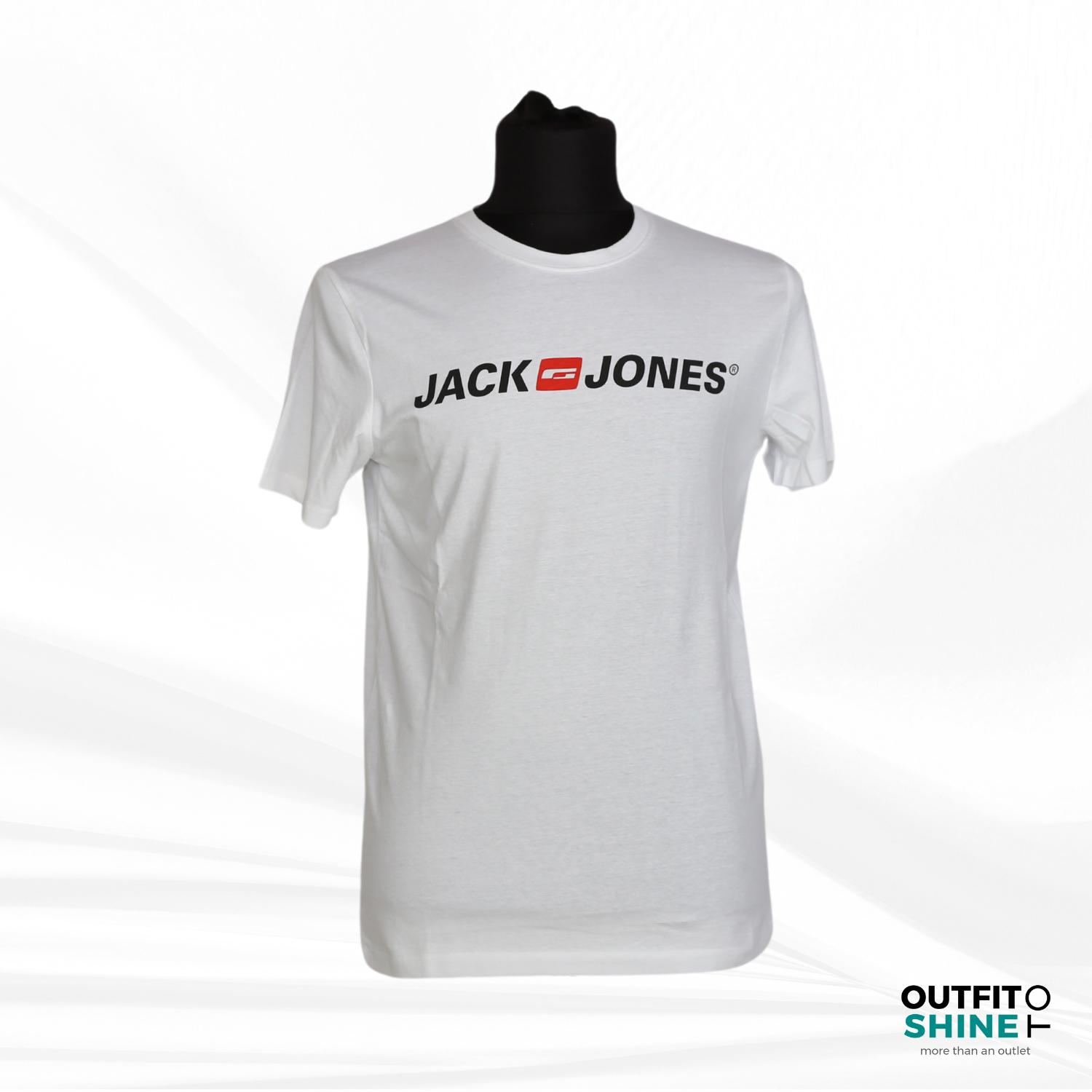 Tricou barbati alb Jack&Jones