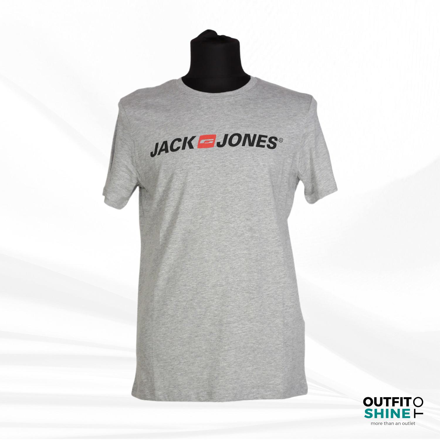 Tricou barbati gri Jack&Jones